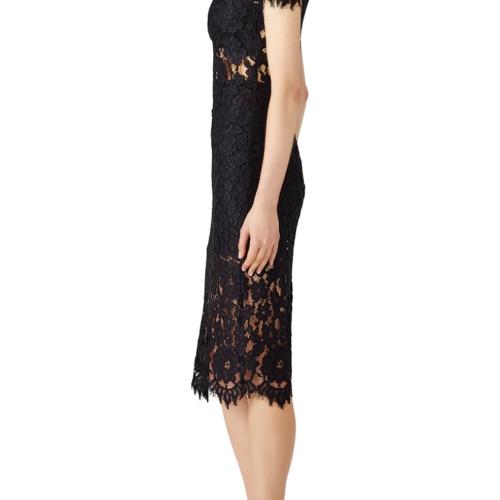 Alexis Black Lace Midi Dress - Picture 4 of 4